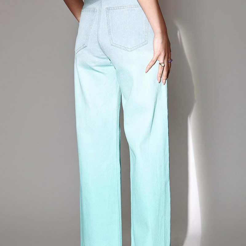 Women Blue Classic Flared High-Rise Light Fade Jeans